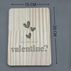 Insegna decorativa personalizzata per San Valentino, targa incisa con messaggio, regalo creativo per coppie